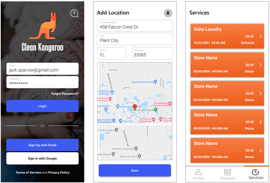 Clean Kangaroo - Mobile App project by JLCreative Solutions