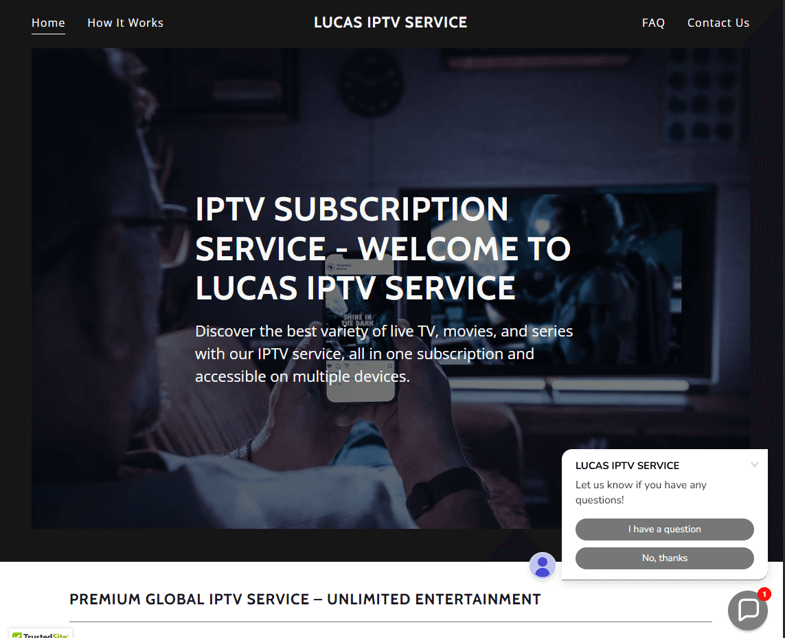 Lucas IPTV - Web Design project by JLCreative Solutions