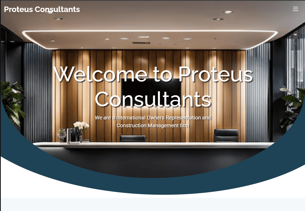 Proteus Consultants - Web Design project by JLCreative Solutions