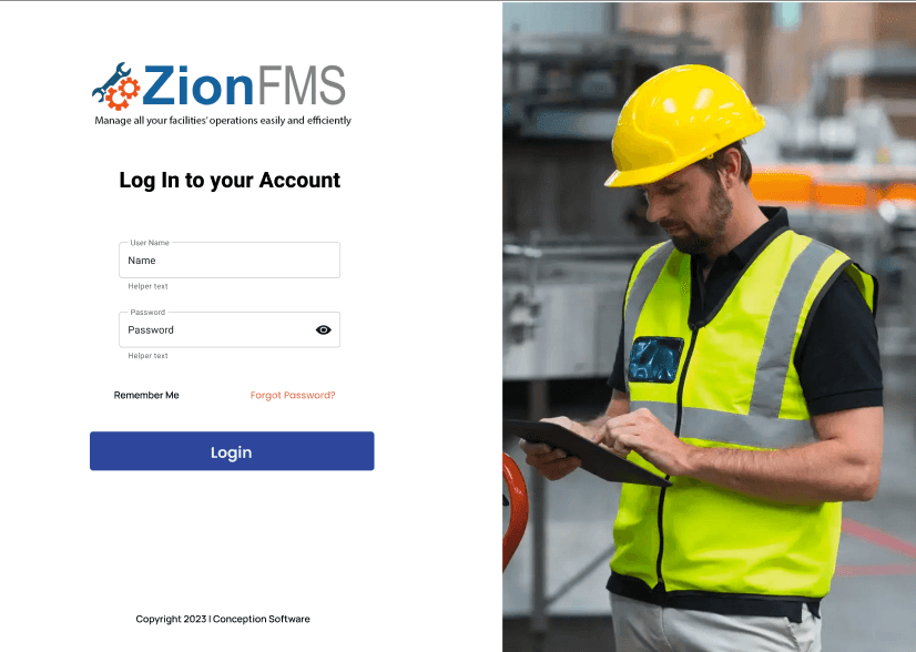 Zion Facility Management - Web Applications project by JLCreative Solutions